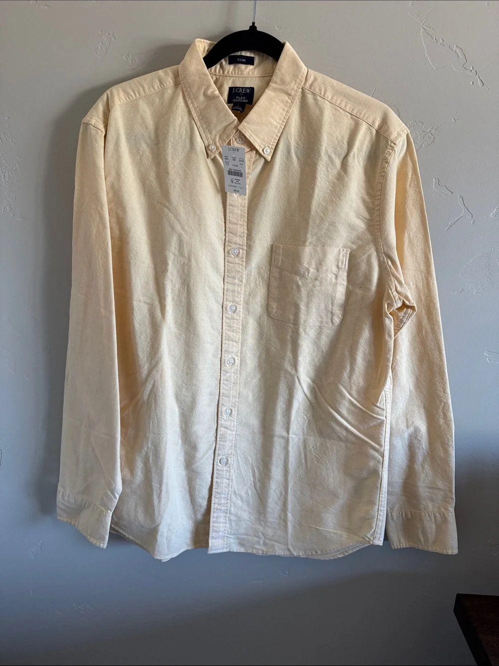J. Crew yellow oxford button down